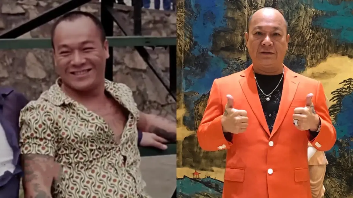 ▲在港片《古惑仔之人在江湖》演出「大佬B」的吳志雄，因投資餐廳慘賠6千萬，到處接表演還債。（圖／翻攝自吳志雄微博）