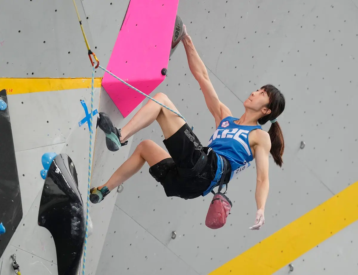 ▲李虹瑩以第9名結束本屆杭州亞運賽程，若在退役之後，她希望能投入改善台灣攀岩環境的工作。（圖／中華奧會提供）