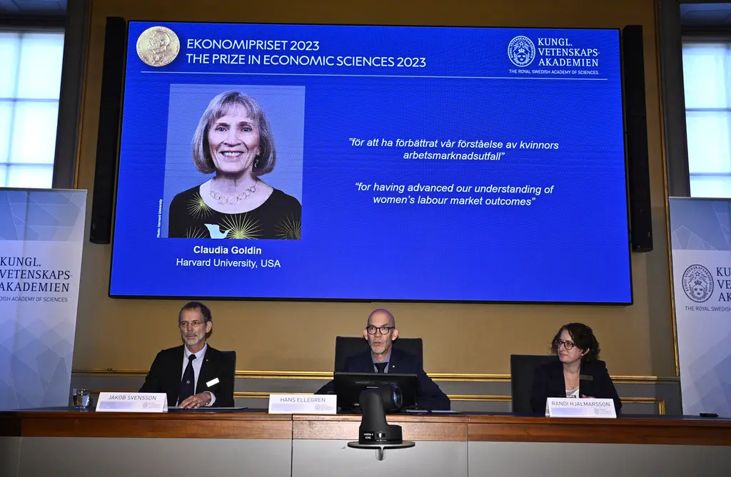 ▲2023年經濟學獎由美國經濟史學家和勞動經濟學家戈丁單獨獲獎。（圖／美聯社／達志影像）