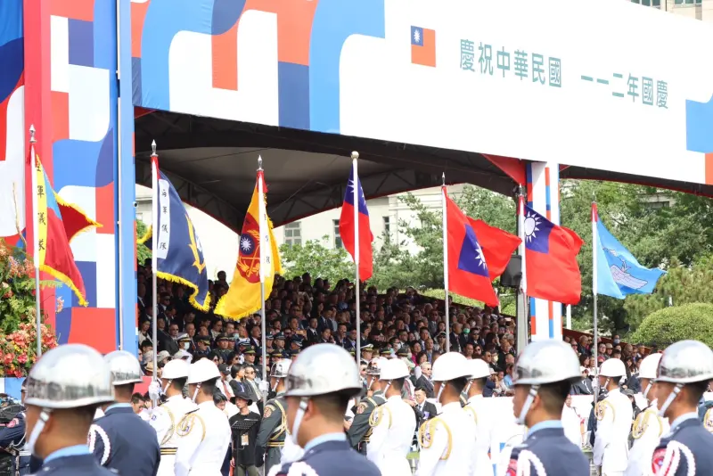 ▲國軍在國慶典禮中表演。（圖／記者陳明中攝，2023.10.10）