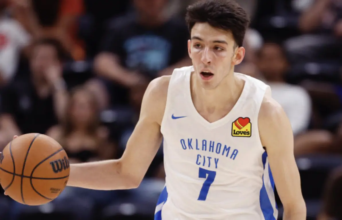 ▲ 雷霆榜眼霍姆格蘭（Chet Holmgren）獲馬刺主帥Gregg Popovich高評價 。（圖／達志影像／美聯社）