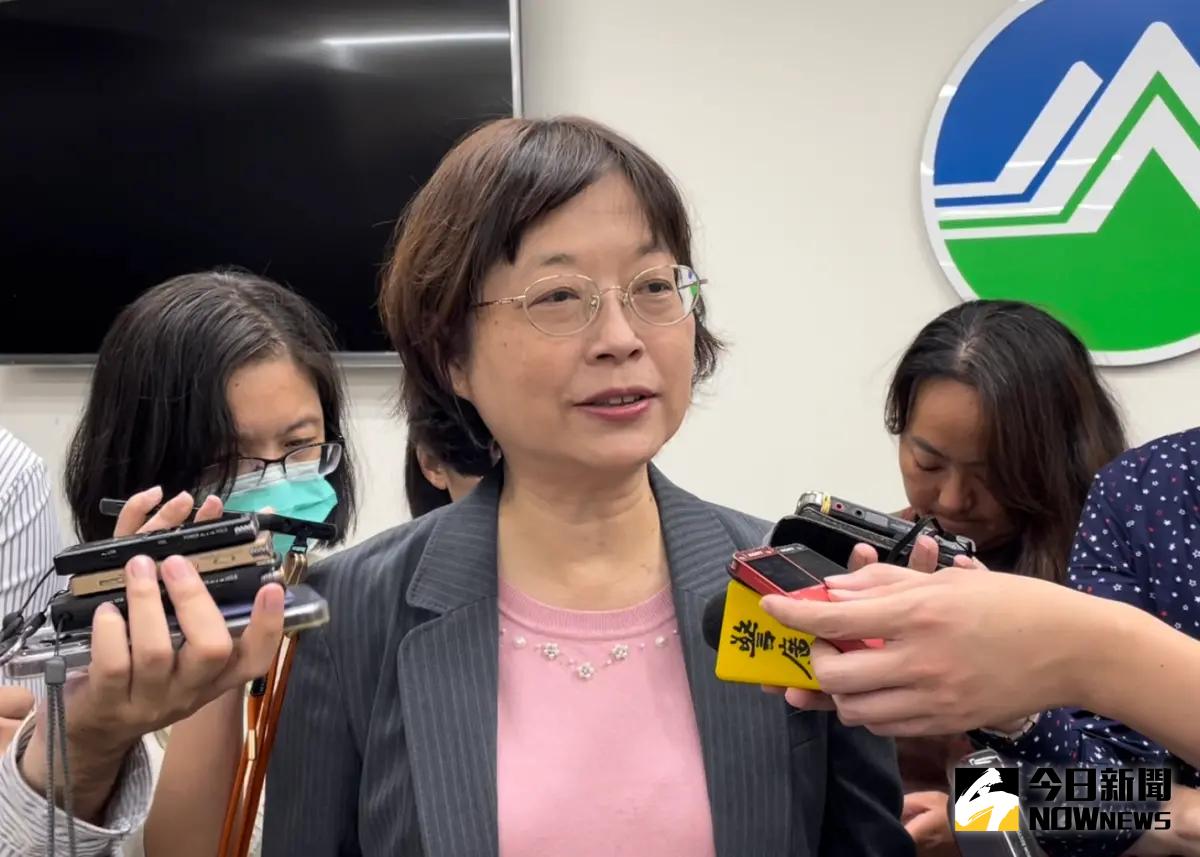 ▲氣候變遷署長蔡玲儀說明，碳權交易相關管理法規，最快在今年年底就有機會公告上路。（圖／記者林志怡攝，2023.10.12）