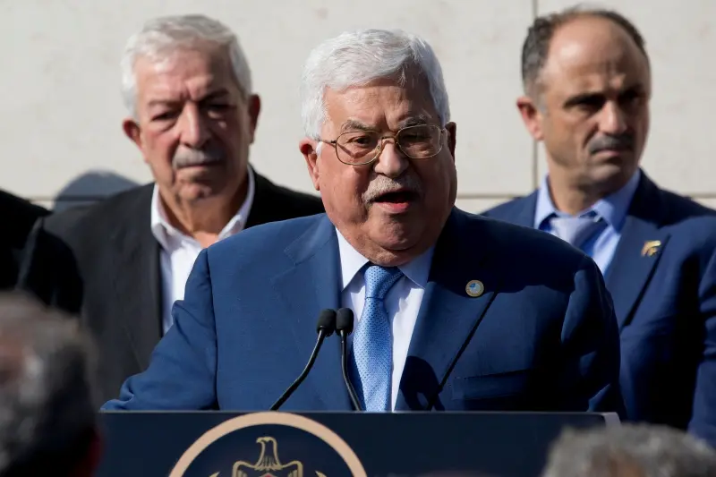 ▲巴勒斯坦自治政府主席阿巴斯呼籲「立即停止對巴勒斯坦人民的全面侵略」。資料照。（圖／美聯社／達志影像）