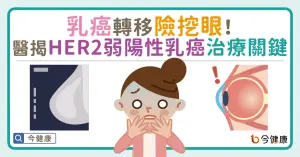 乳癌轉移險挖眼！醫揭HER2弱陽性乳癌治療關鍵
