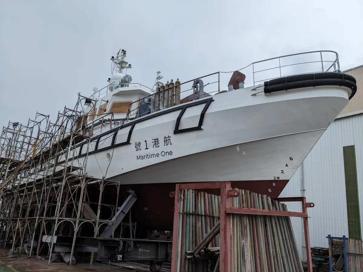 ▲航港1號建造中工程照。（圖／航港局提供）