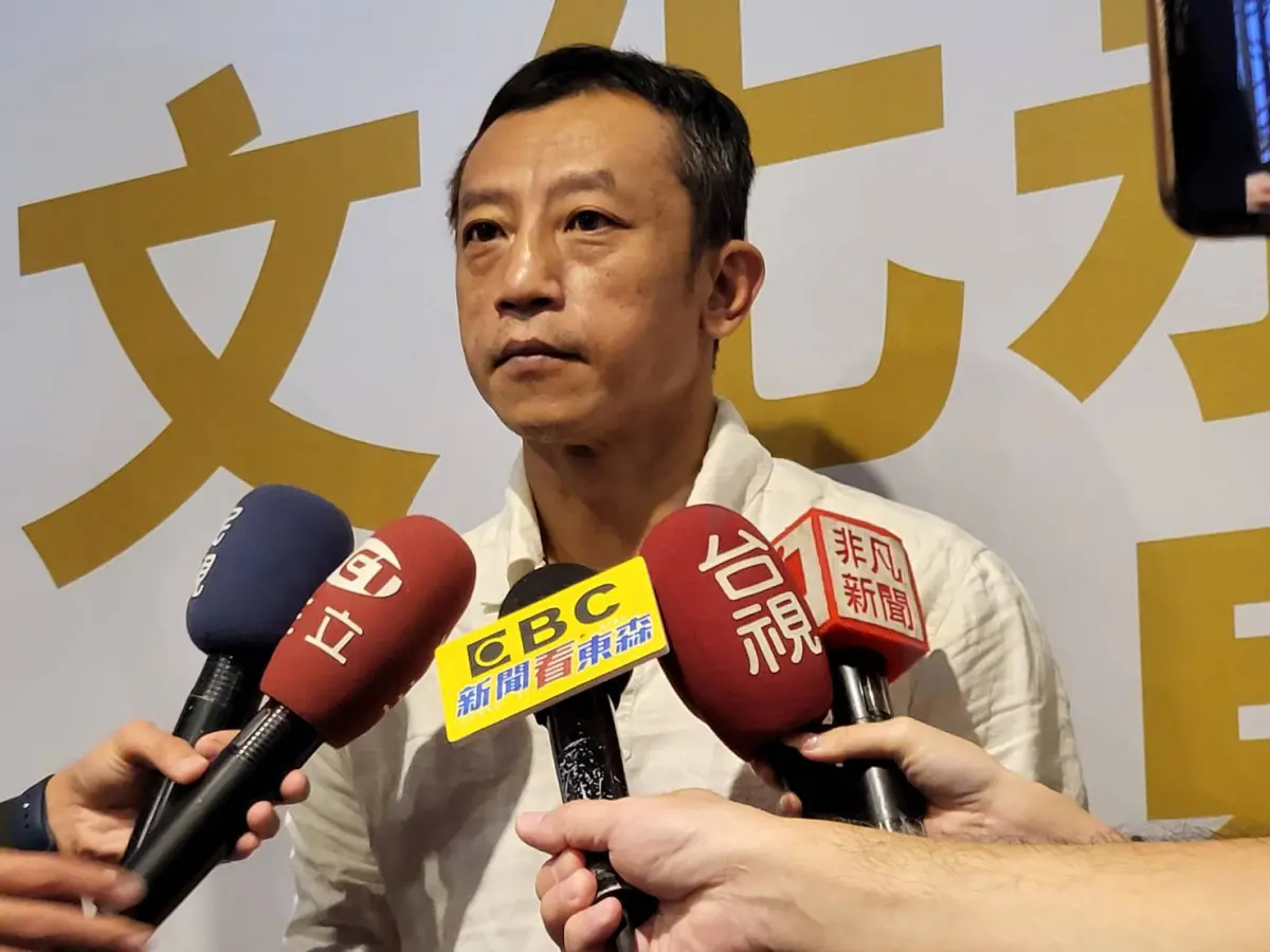 ▲楊雅喆出席賴清德國政記者會。（圖／記者陳佩君攝，2023.10.13）