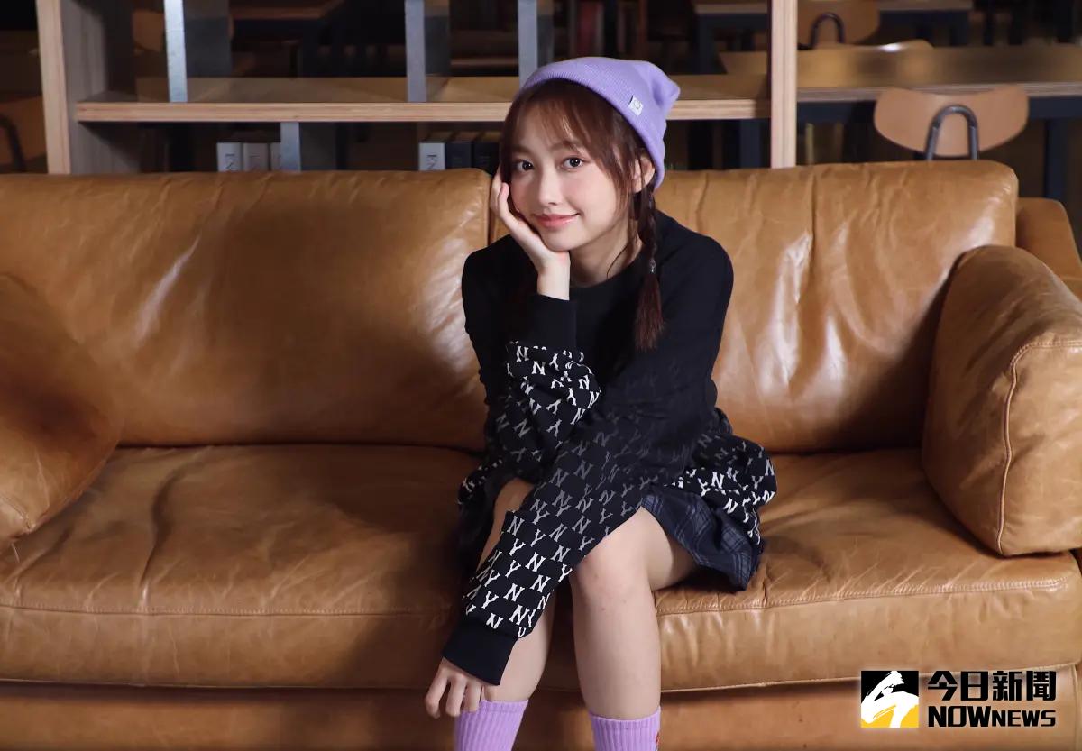 ▲未來少女薄荷水晶的成員栩栩，自爆每天練舞練到半夜，然後只睡4個小時就去趕火車上課，讓她坦言壓力真的滿大的。（圖／記者陳明中攝影）