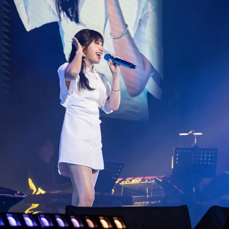 ▲Apink鄭恩地為了台灣歌迷，表演A-Lin的《摯友》。（圖／D-SHOW）