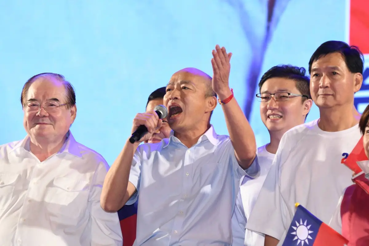 ▲前高雄市長韓國瑜出席侯友宜新北造勢，破除2020年侯韓心結。（圖／記者林調遜攝）