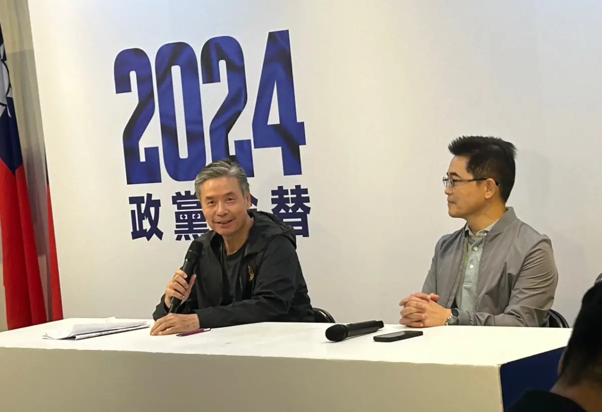 ▲民眾黨建議全民調，金溥聰則認為，全民調誤差很大。（圖／記者林怡昕攝，2023.10.15）