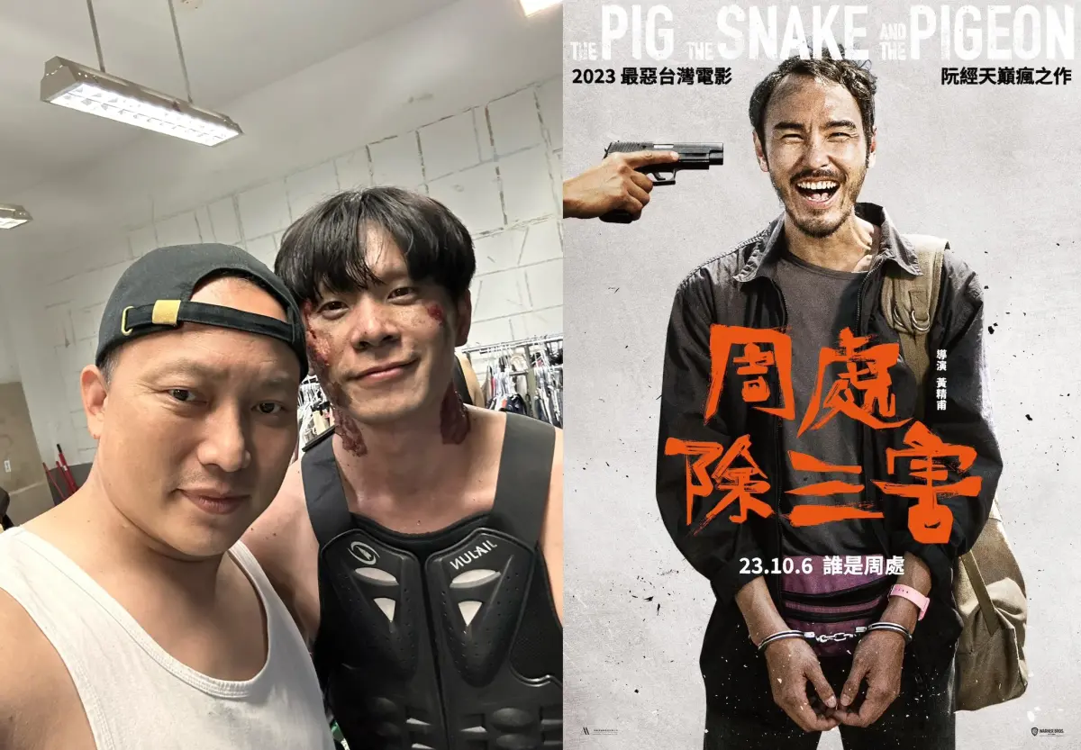 ▲錢人豪（左圖左）告《周處除三害》抄襲，卻被對方要求道歉，他還爆料曾遭該片監製李烈拍桌大罵一事。（圖／錢人豪、阮經天臉書）