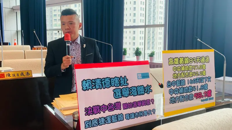 ▲江和樹痛斥賴清德瞎扯,一切就是為了騙選票、決戰中台灣。(圖/記者顏幸如攝,2023.10.16)