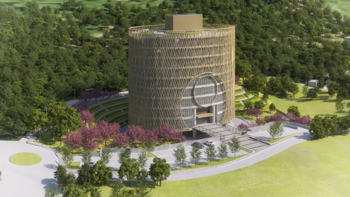 ▲為解決公立納骨塔位荒，台北市府將在富德靈骨塔旁新建二塔，可容納12萬塔位。（圖／台北市殯葬處提供）