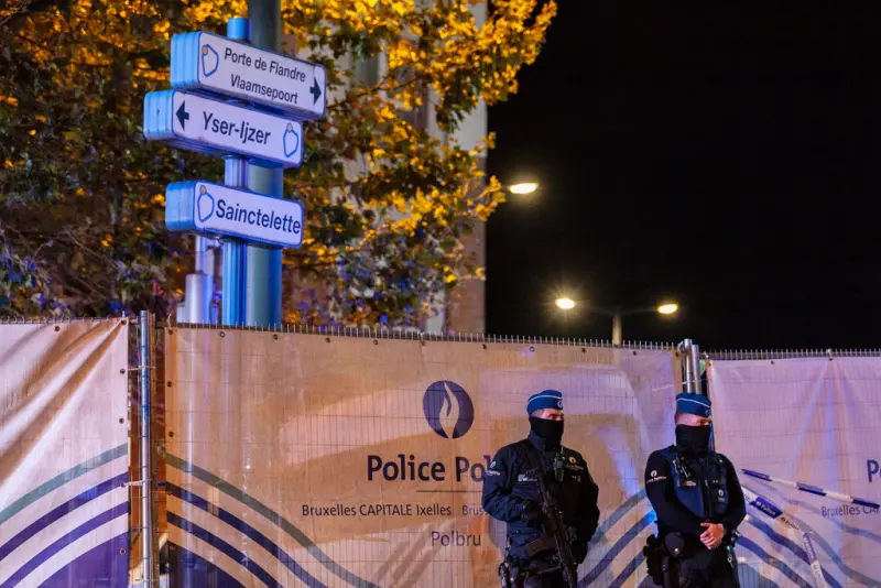 ▲英國廣播公司（BBC）報導，比利時警方今天開槍擊斃1名突尼西亞籍極端分子，他被控昨晚在布魯塞爾街頭明目張膽地開槍擊斃2名瑞典足球迷，隨後在夜色掩護下逃離現場。（圖／美聯社／達志影像）