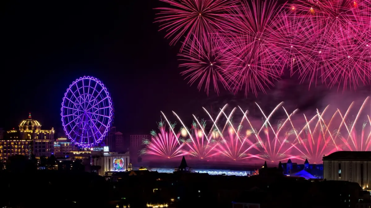 ▲義大世界「999秒大型藝術煙火」今年共分為四大篇章。（圖／義大世界提供）