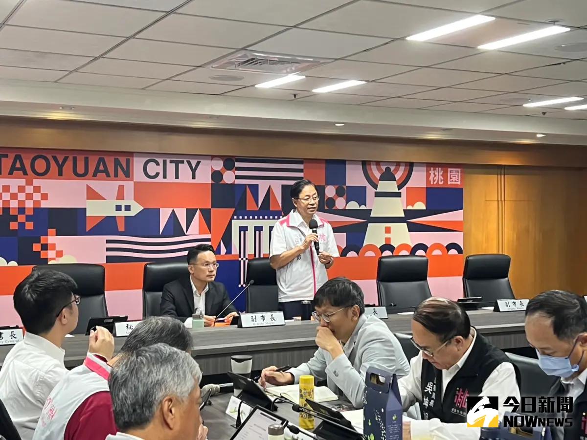 ▲台積電不來桃園，桃市府遭綠營砲轟，張善政表示，產業發展是一個國家長遠發展大計，非常嚴肅的課題，淪落到政治口水是非常非常糟糕的事情。（圖／記者李春台攝，2023.10.18）