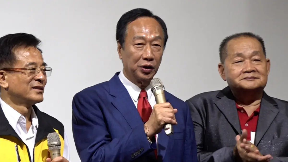 ▲鴻海創辦人郭台銘說，任何違法行為都不被允許。（圖／記者朱永強攝，2023.10.18）