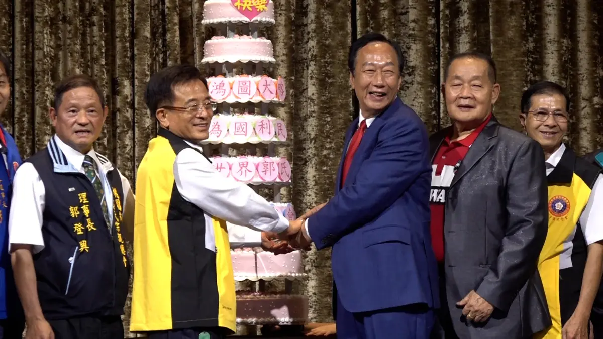 ▲鴻海創辦人郭台銘指出，跟柯文哲是老朋友。（圖／記者朱永強攝，2023.10.18）