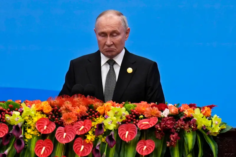 ▲俄羅斯總統蒲亭在一帶一路高峰論壇發表演說。（圖／美聯社／達志影像）