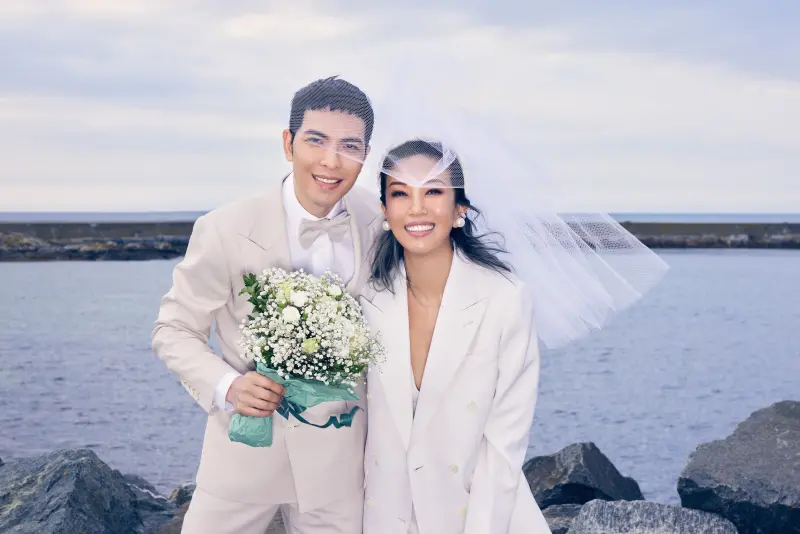 ▲蕭敬騰（左）和Summer今結婚，曬出絕美婚紗照。（圖／喜鵲娛樂提供）