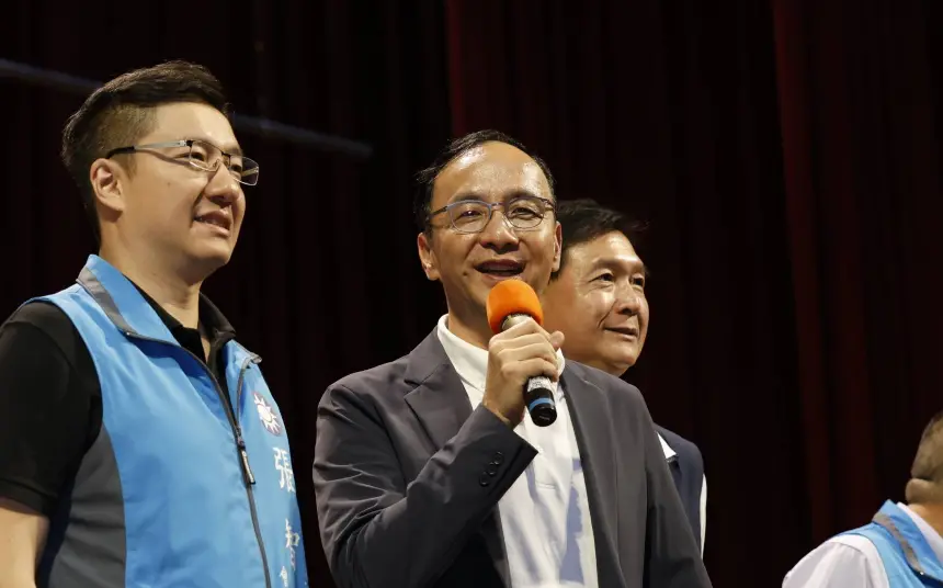 ▲國民黨主席朱立倫證實本週已與民眾黨主席柯文哲碰面。（圖／國民黨提供）