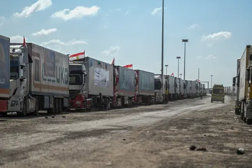 第3批援資車隊進入加薩　燃料儲備將於兩天內用罄

