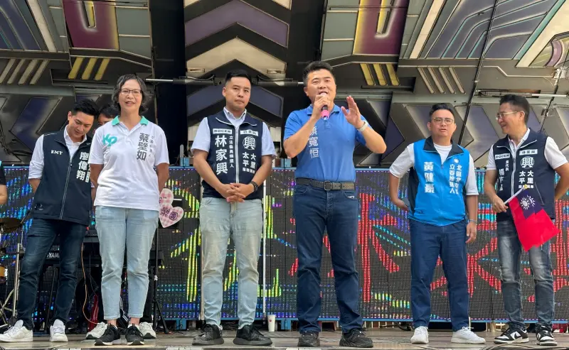 ▲蔡壁如首度為林家興站台,不過她在台中海線已經和顏寬恒合體多次。(圖/記者顏幸如攝,2023.10.22)