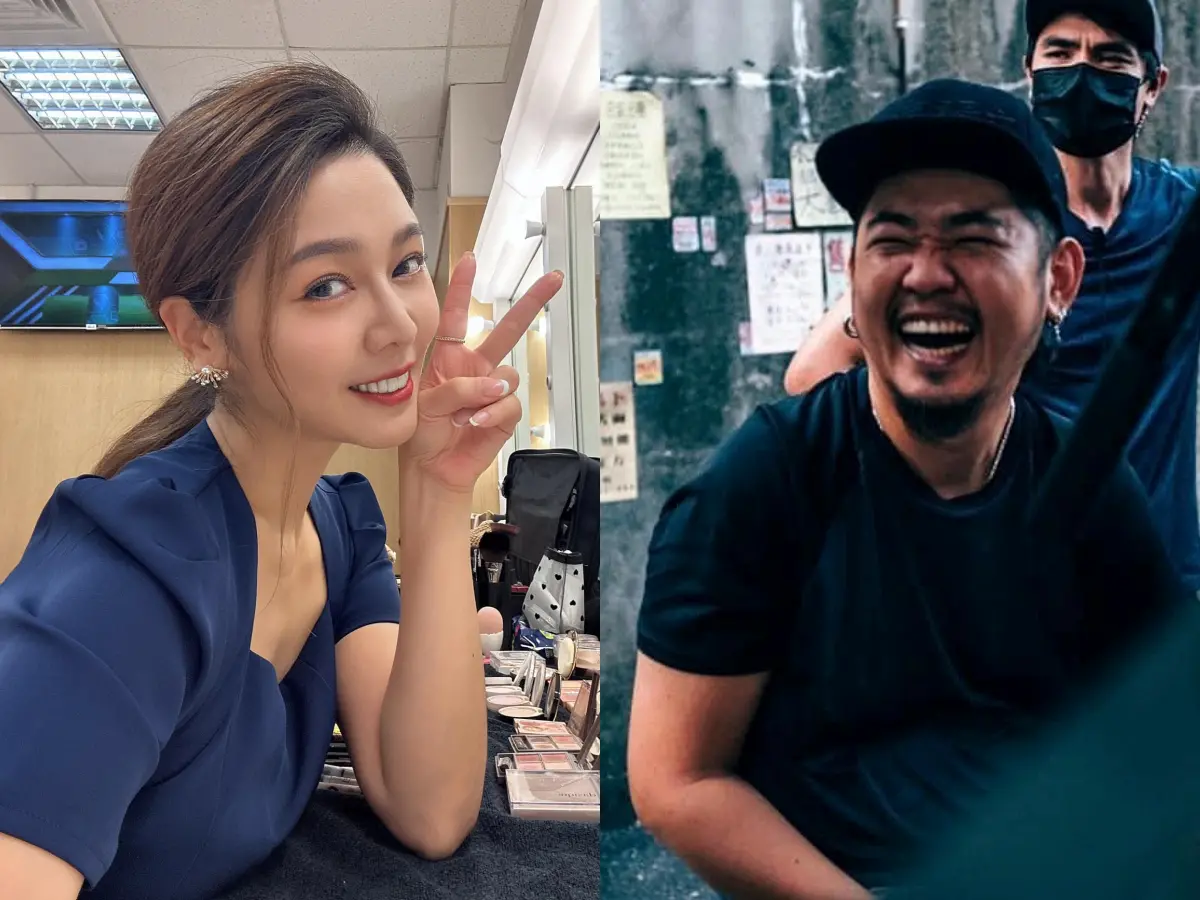 ▲白家綺（左）的攝影師哥哥白杰立以《模仿犯》奪金鐘獎最佳攝影。（圖／翻攝白家綺、白杰立臉書）