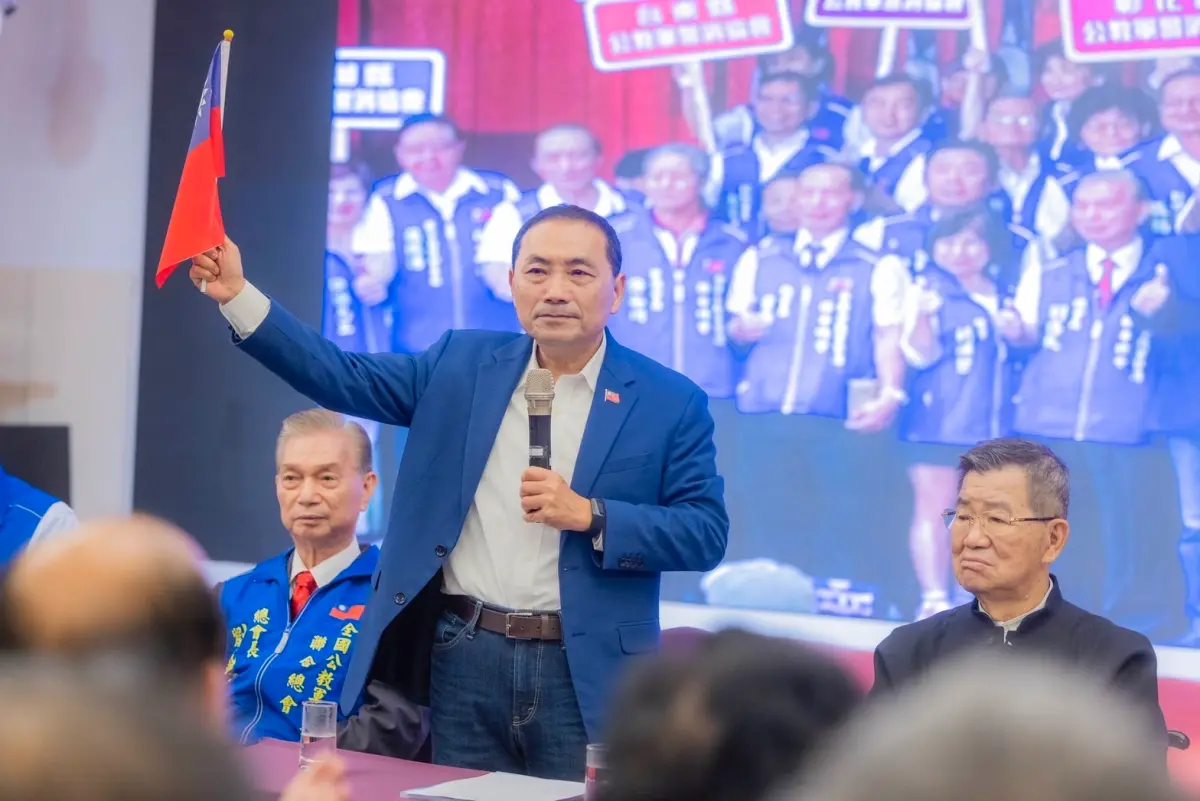 ▲侯友宜質疑綠電融資內幕重重，行政院批評侯為了聲量，把投資講成弊案。（圖／侯友宜競辦提供）