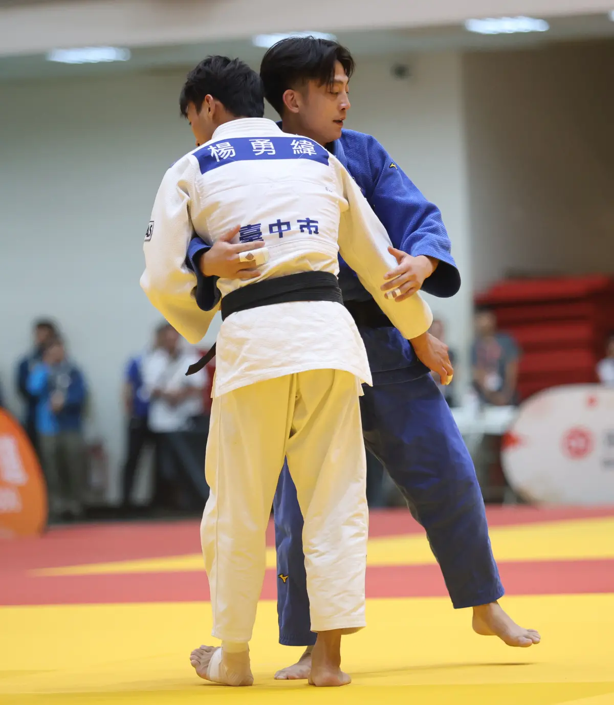 ▲「柔道男神」楊勇緯順利拿下全運會金牌，並完成三連霸，其中金牌戰對上哥哥楊俊霆也成為焦點。。（圖/大會提供）