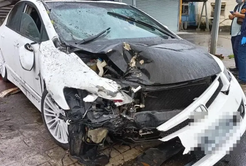 ▲宜蘭23歲林姓男子，22日清晨酒駕撞死江姓賣菜婦人，犯案後肇事逃逸被逮，因罪刑重大，遭法院裁定收押。（圖／翻攝畫面）　