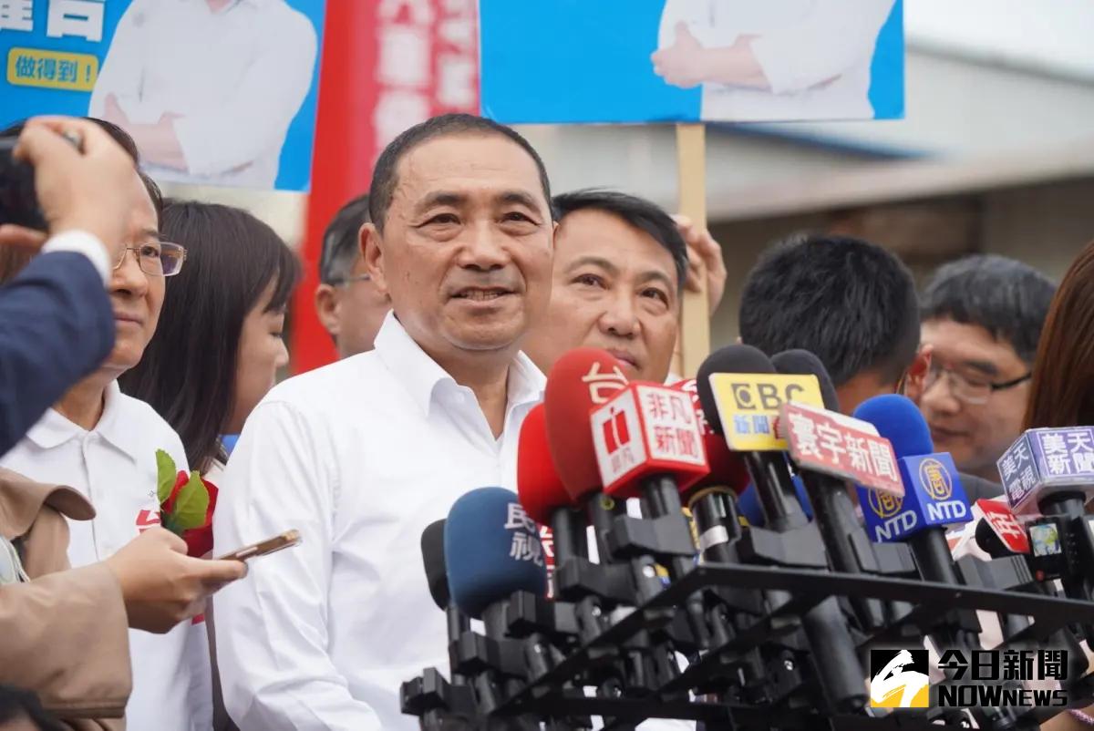 ▲綠營批把「總統大選定調是戰爭與和平選擇」，是訴諸戰爭恐懼，侯友宜對此表示，民進黨不斷挑釁大陸才叫不負責任！（圖／記者李春台攝，2023.10.23）