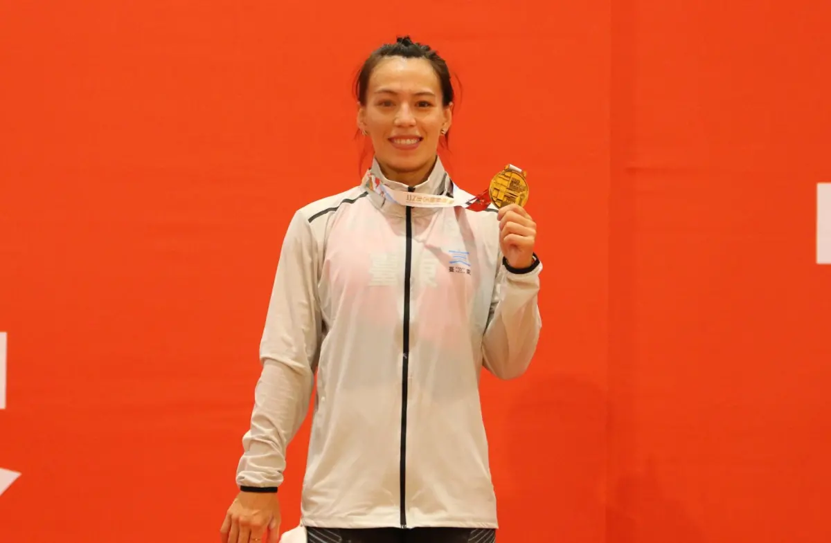 ▲舉重女神郭婞淳在全運會完成連六屆摘金壯舉，接下來將鎖定巴黎奧運。（大會提供）