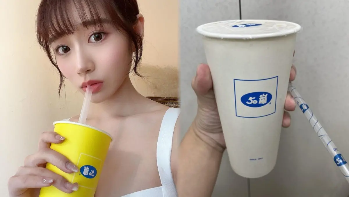 ▲日本AV女優河北彩花才剛拿50嵐自拍打卡，卻有網友發現，「經典黃藍配色」已消失，包裝換成全新的「白藍配色」，讓眾人直呼不習慣。（圖／河北彩花IG、批踢踢）