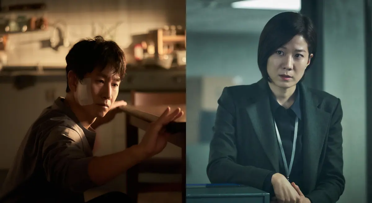 ▲李善均（左）爆吸毒，傳出他是跟黃荷娜、韓瑞希同桌呼麻、老婆田慧振（又譯：全慧珍）賣房周轉現金，全數已被律師否認。（圖／鬼夢遊、白頭山：半島浩劫 Naver電影劇照）