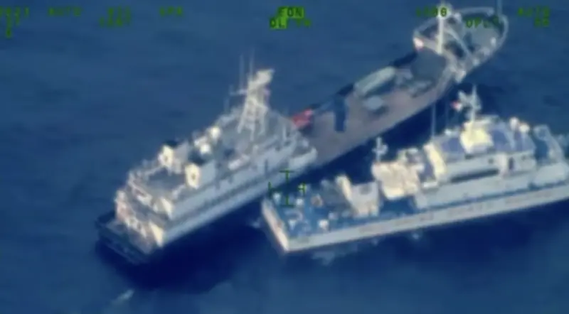 ▲菲律賓和中國船隻在南海發生2起碰撞，再次掀起印太區域安全的討論。（圖／菲律賓海岸防衛隊）