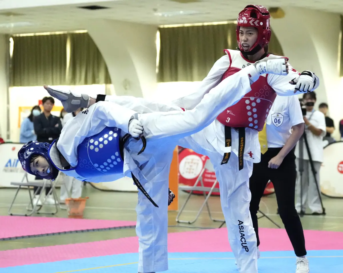 ▲「跆拳甜心」羅嘉翎在全運會奪金。大會提供