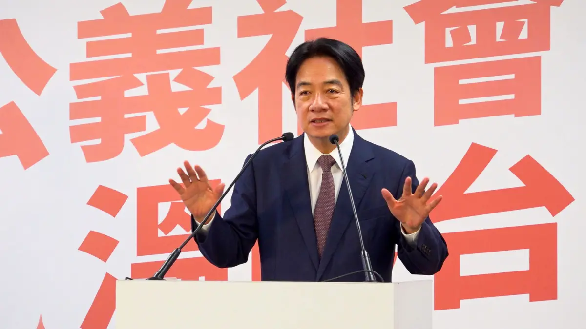 ▲面對學生尖銳提問，賴清德表示，學生有他們的想法。（圖／記者嚴俊強攝，2023.10.24）