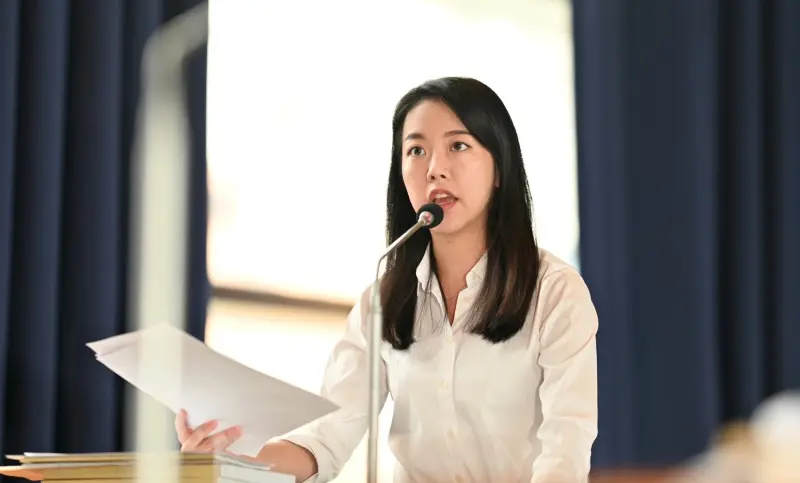 ▲時力議員吳佩芸指出,定點臨托可以為年輕新手父母提供重要的喘息服務和後援。(圖/吳佩芸提供,2023.10.24)