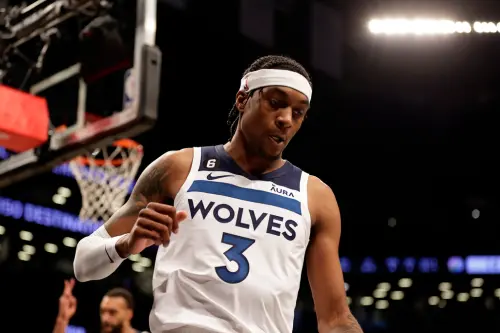 ▲Jaden McDaniels在今(24日)與灰狼以5年1.36億美元(約44.3億台幣)提前續約。(圖/美聯社/達志影像) ▲Jaden McDaniels在今(24日)與灰狼以5年1.36億美元(約44.3億台幣)提前續約。(圖/美聯社/達志影像)