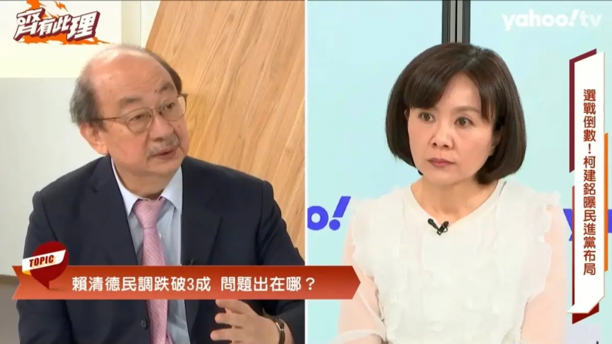 ▲柯建銘接受網路節目專訪，提及趙天麟宣布退選設立停損點是明智之舉，接棒人選最晚下周出爐。（圖／Yahoo TV齊有此理提供）