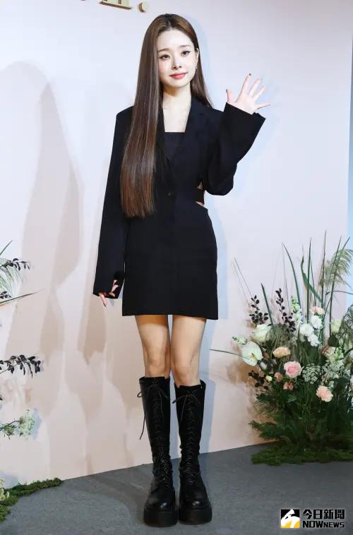 ▲因為參加《單身即地獄》第一季而出名的南韓女星宋智雅出席女鞋品牌代言記者會。（圖／記者葉政勳攝 , 2023.10.25）