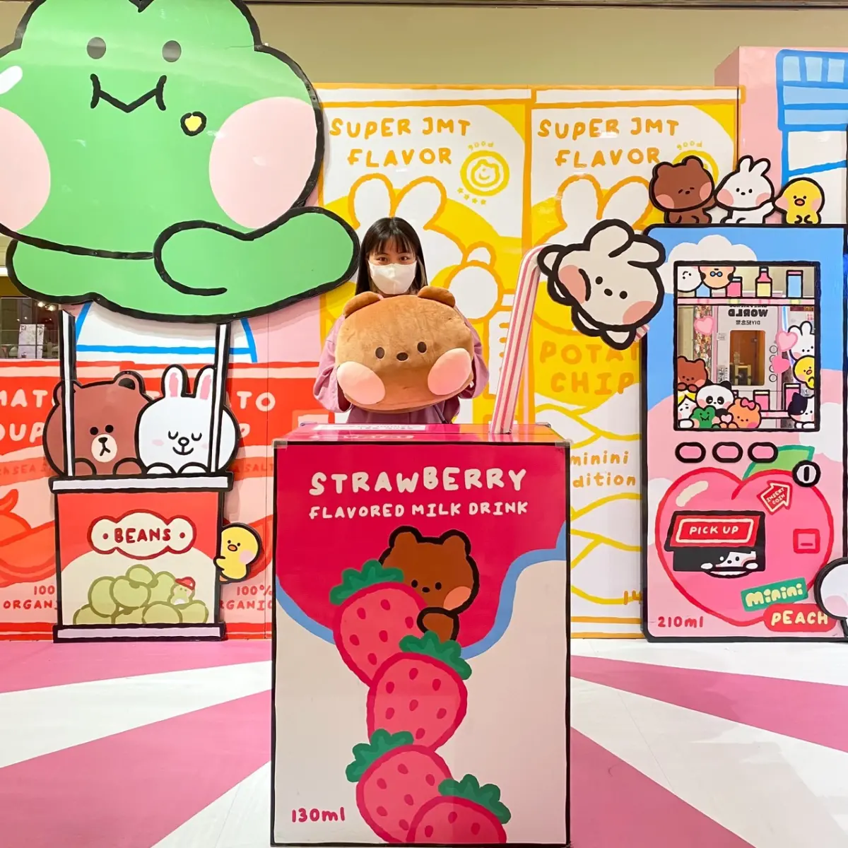 ▲LINE FRIENDS WORLD ，來到台灣舉辦巡迴快閃店。（圖／品牌提供）