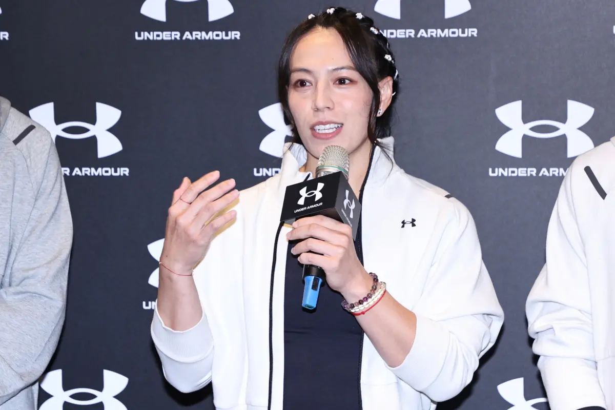 ▲舉重女神郭婞淳持續挑戰世界紀錄，不怕北韓新人。（記者葉政勳攝）