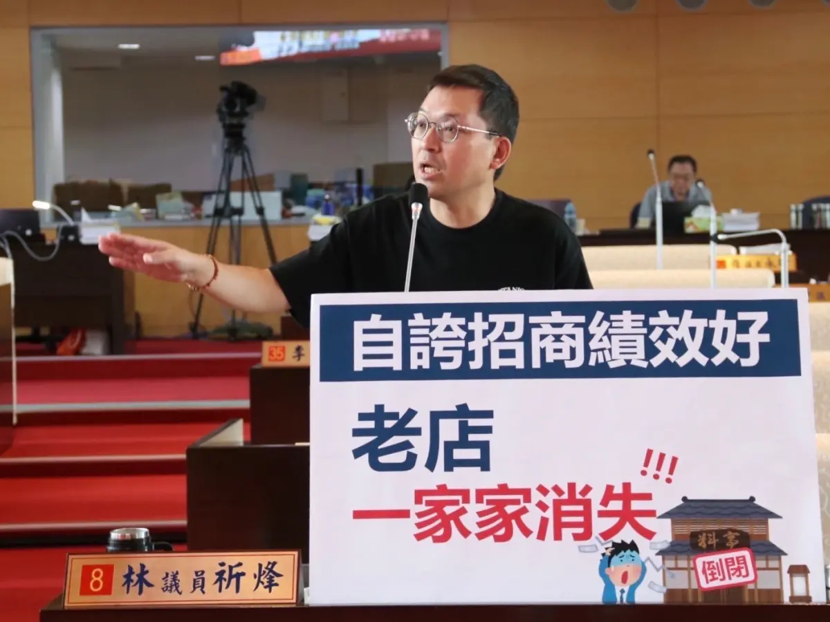 ▲議員林祈烽要求，市府應挹注更多預算來帶動台中的美食觀光，回憶老台中的美味(圖／柳榮俊攝2023.10.27)