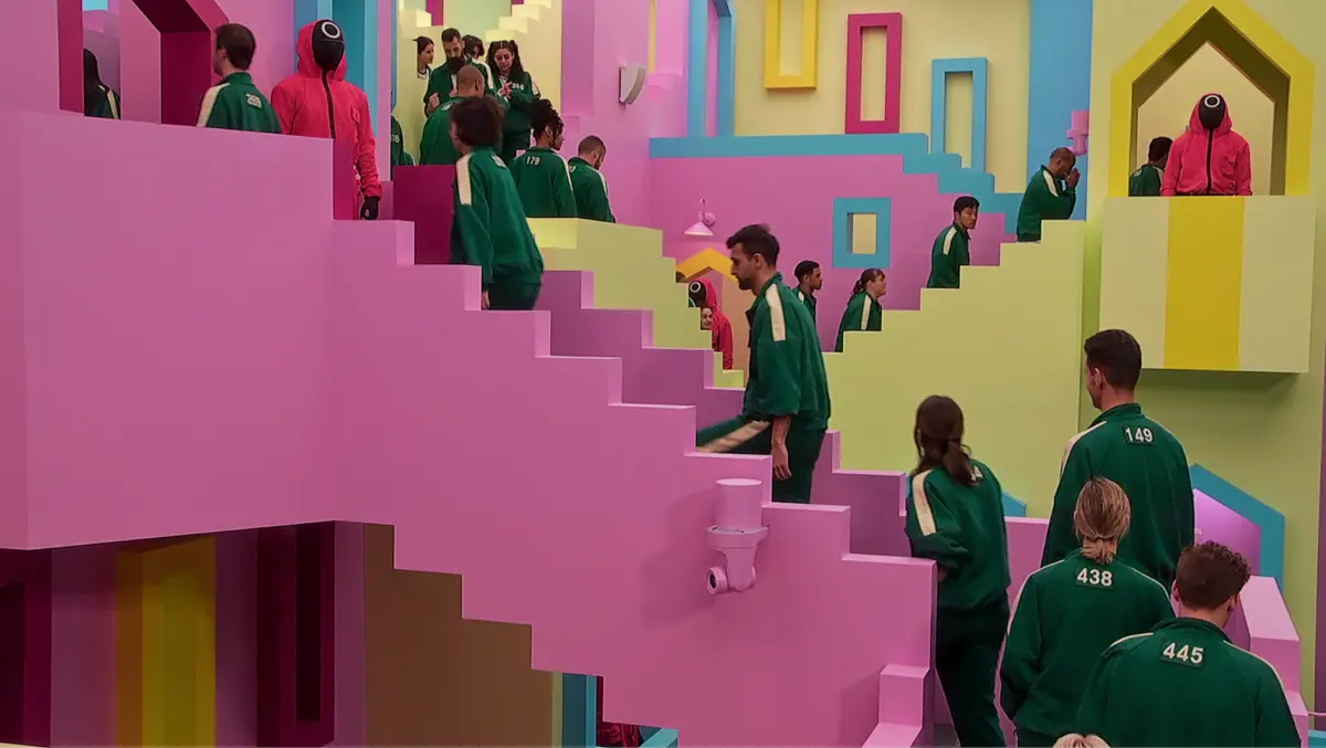 ▲《魷魚遊戲：真人挑戰賽》（Squid Game: The Challenge）在今（7）日播完最後的總決賽，最後冠軍也隨即出爐，一個人奪得456萬元美金。（圖／Netflix提供）