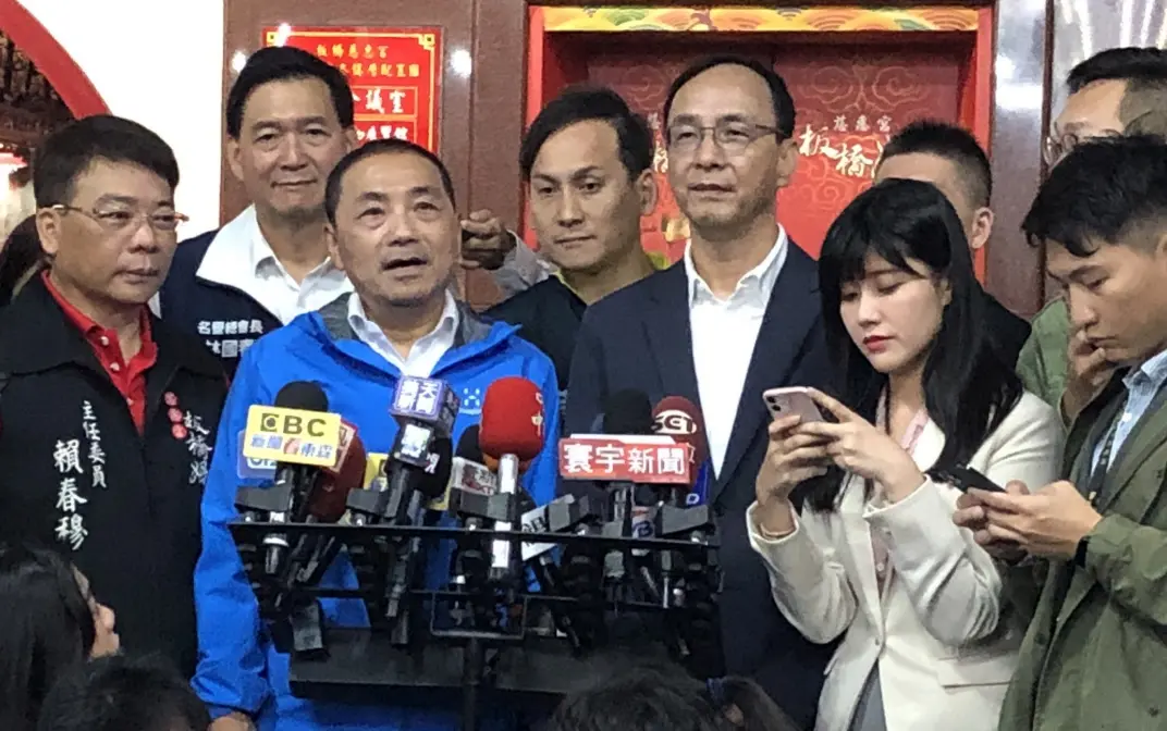 ▲侯友宜今日說，他會以友善、開放態度面對藍白合。（圖／記者嚴俊強攝，2023.10.28）