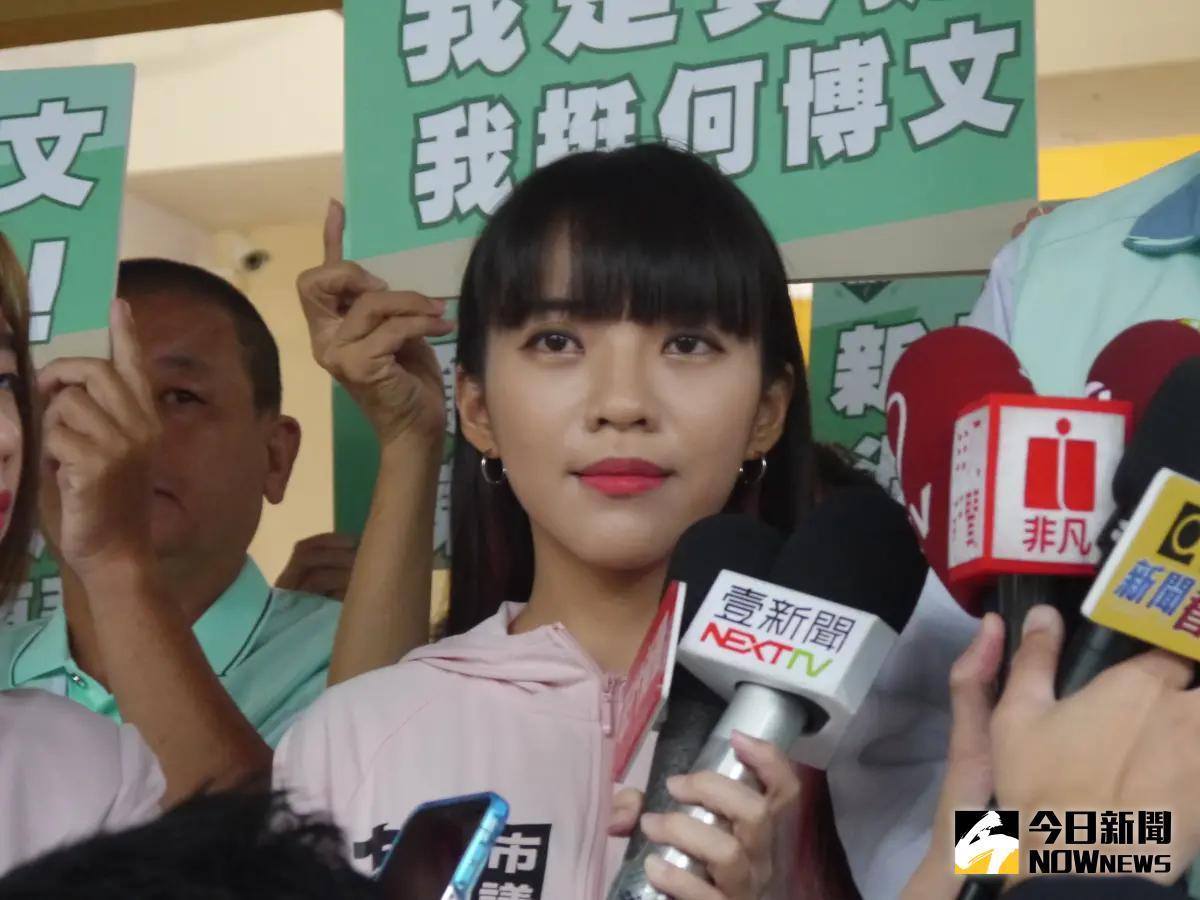 ▲接替趙天麟參選的黃捷受訪表示全力以赴承擔責任，為台灣隊守下這一席。（圖 ／記者吳嘉億攝，2023.10.28）