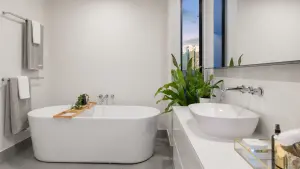 ▲若浴室空間夠大，可選擇擺放移動式浴缸。（情境圖／取自 Unsplash）