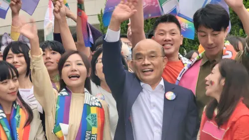 不能說選贏要把它改回！到場挺同志遊行　蘇貞昌：一起讓台灣幸福
